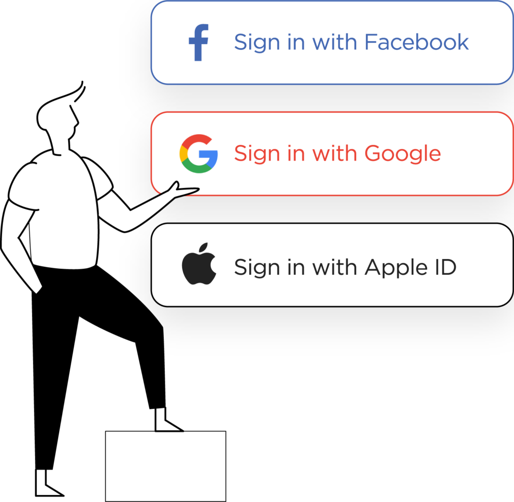 Payment and login options
