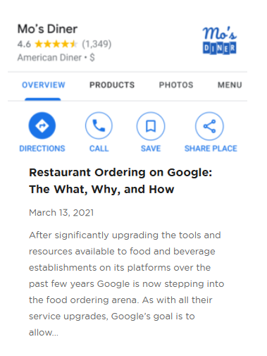 Restaurant Ordering on Google — The What, Why, and How