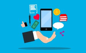Restaurant mobile app on smartphone